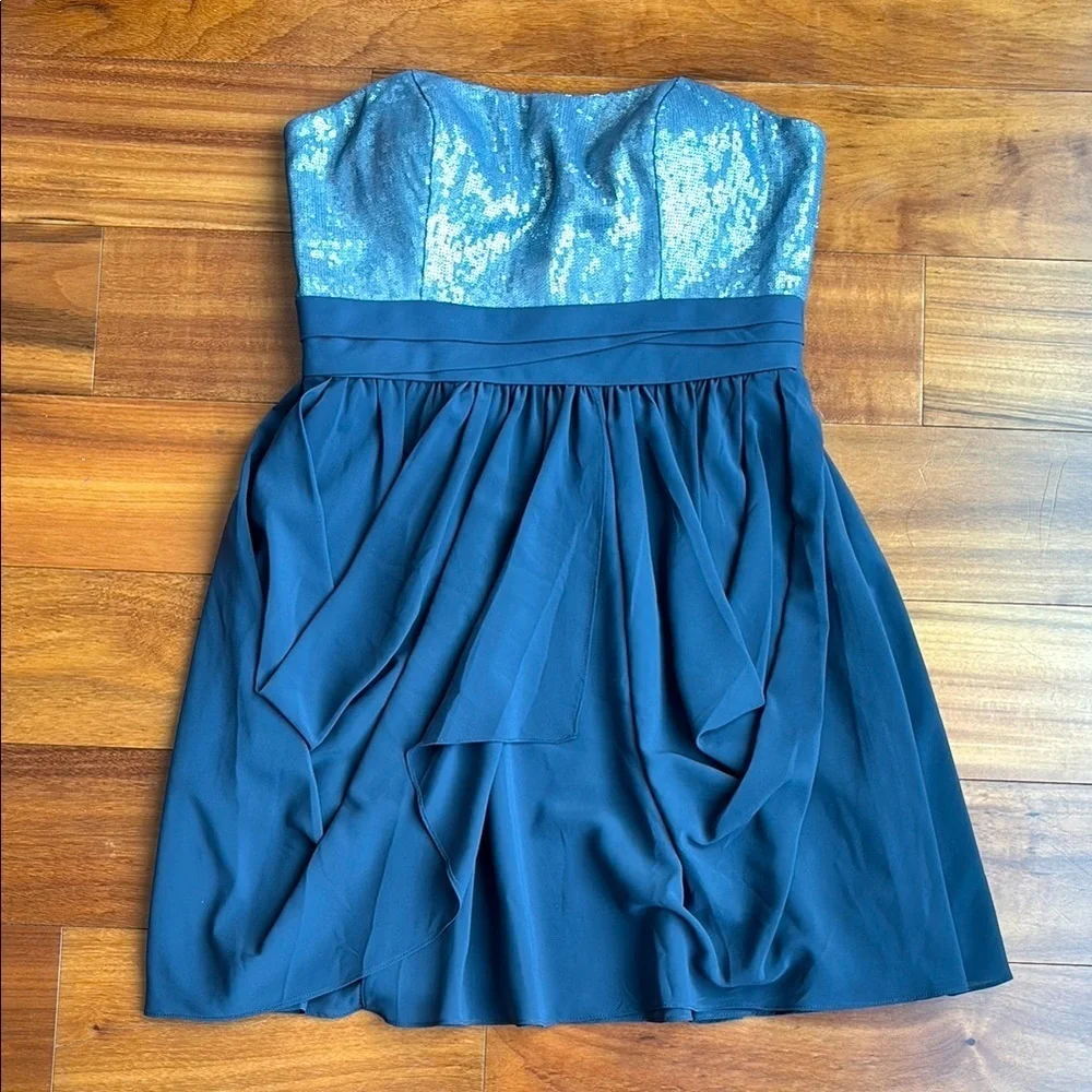 Strapless cocktail dress